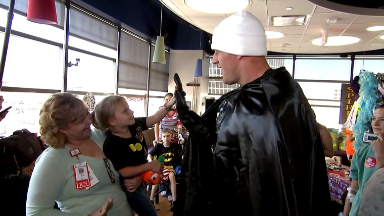 J.J. Watt is Batman! Texans star surprises children's hospital in character on TODAY