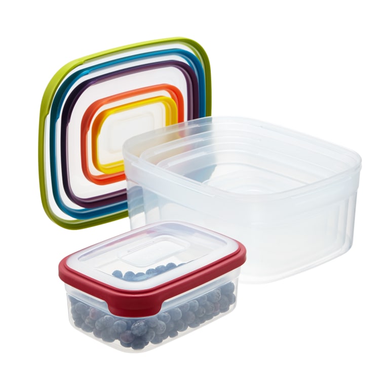 Nesting storage containers are perfect for leftovers from the dining hall/
