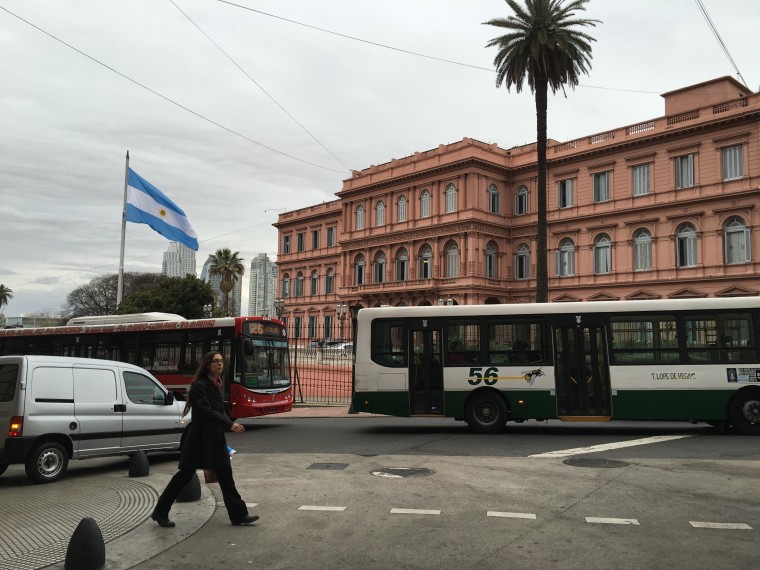 The Casa Rosada.