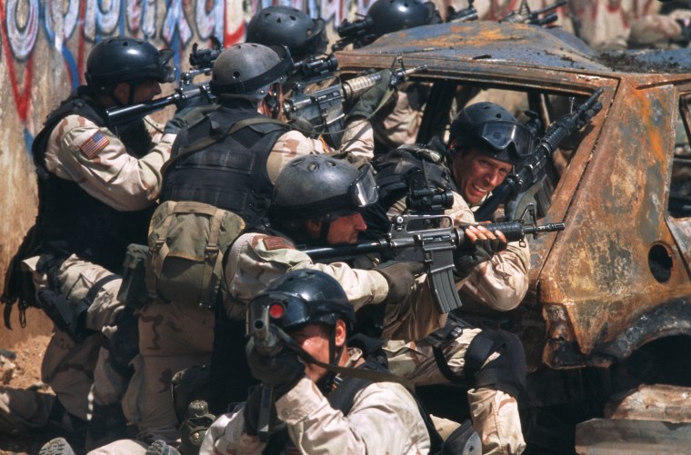 Image: A still from the movie Black Hawk Down