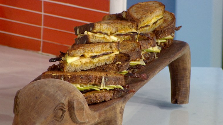 Pig candy grilled cheese