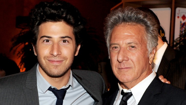 Actors Jake Hoffman and his father Dustin Hoffman