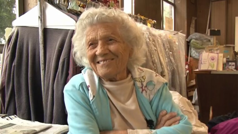 Felimina Rotundo is 100 years old and still works 11 hours a day, six days a week at a laundromat in Buffalo, New York.