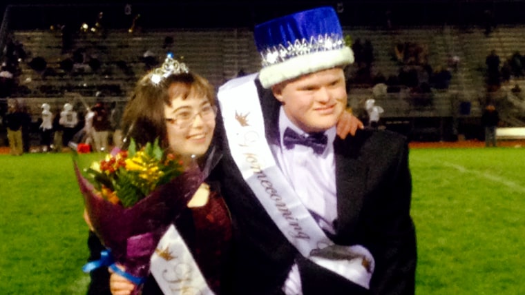 Nick McGee and Lily Bowman, who both have Down syndrome, win Homecoming King and Queen