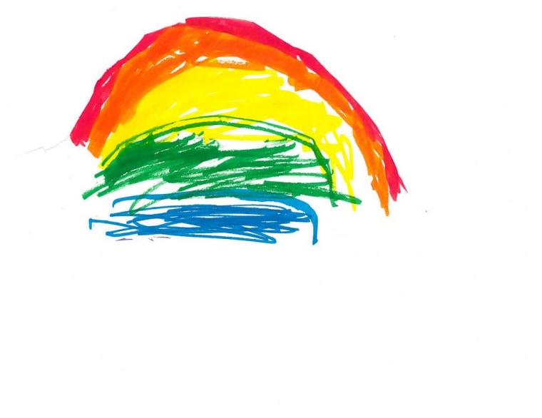 "I love rainbows, they make me happy...you can think of those things too when you're sad or not feeling so good...I drew you one...I know all the colors in order," Andrew wrote in his letter to Governor Hogan.