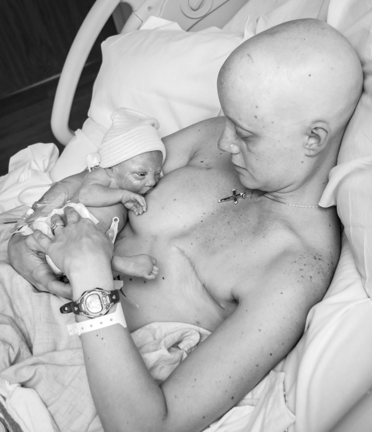 Whitney was diagnosed with breast cancer at age 31, when she was 20 weeks pregnant with Kal-El. She underwent chemotherapy and a mastectomy during her pregnancy.
