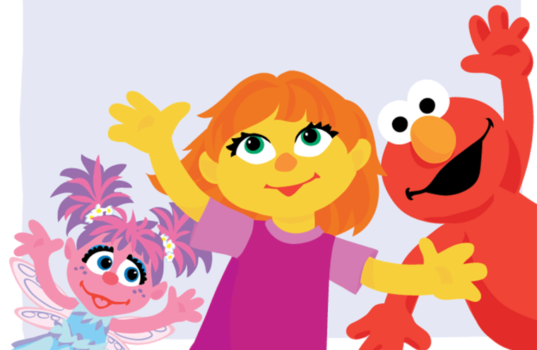 Julia, new Sesame Street character with autism.