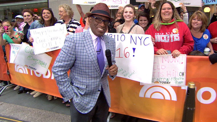 Al Roker on the TODAY plaza