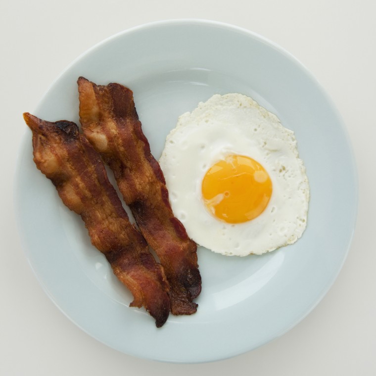 Bacon and fried egg.