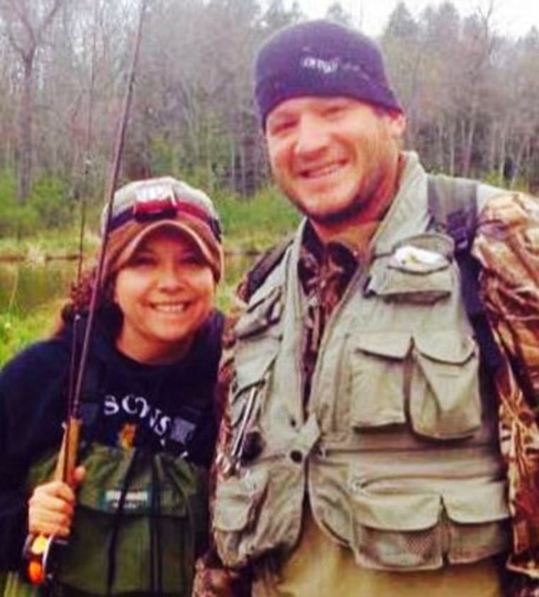 Windorski (right) is an avid outdoors man. He, his wife Courtney (left), and their family enjoy hunting and fishing.