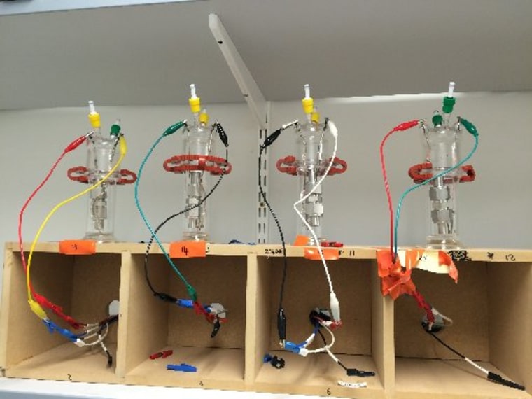 Image: Part of a demonstration model of lithium-oxygen battery