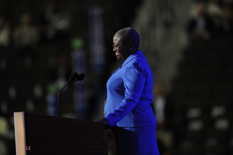 DEMOCRATIC NATIONAL CONVENTION DAY ONE PEPSI CENTER. Reverend Leah D. Daughtry Convention CEO &amp; Chief of Staff, Democratic National Committee s the convention opens. RJ Sangosti, The Denver Post