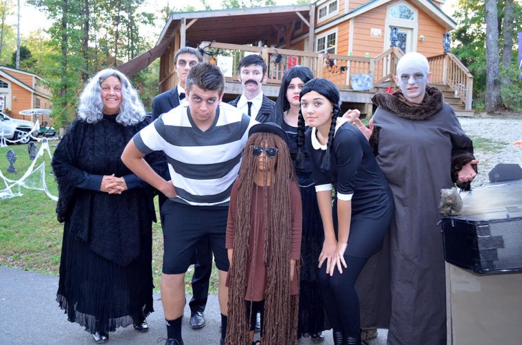 Photo: Family dressed up for Halloween at Lake Rudolph Campground and RV Resort.