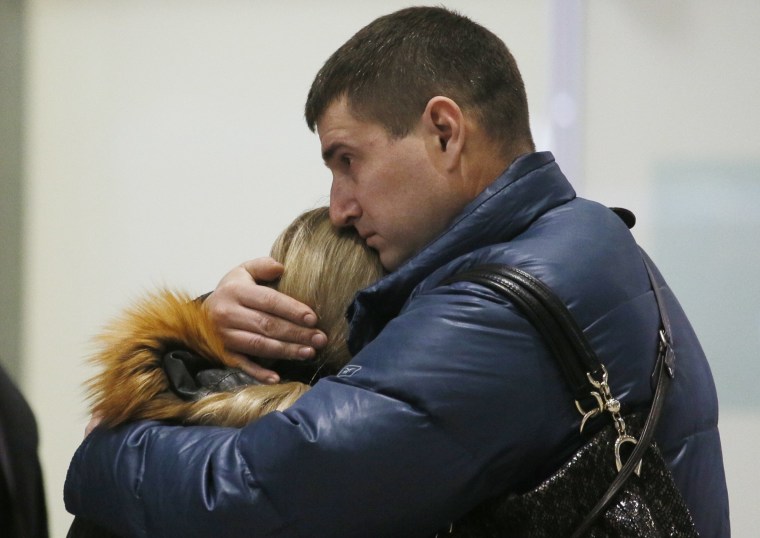 Image: Relatives of passengers