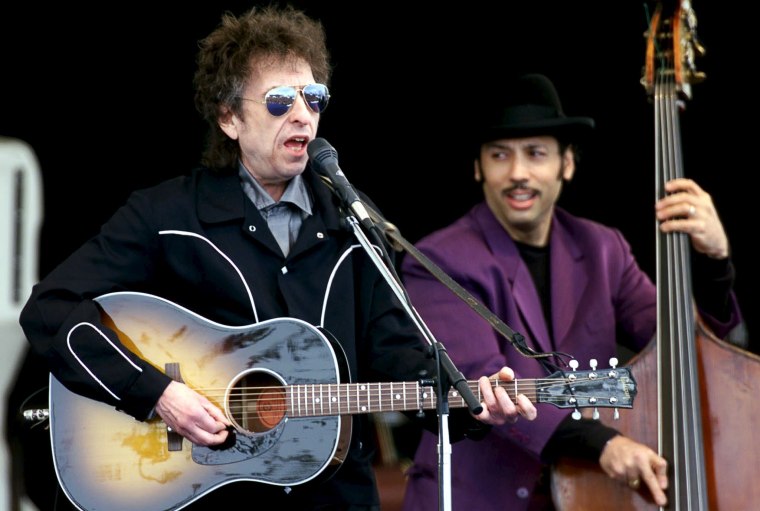 IMAGE: Bob Dylan in Ischgl, Austria, last month