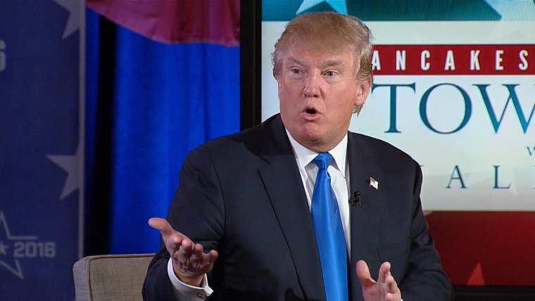 Donald Trump outlined his stance on the Syrian refugee crisis in a town hall on TODAY.