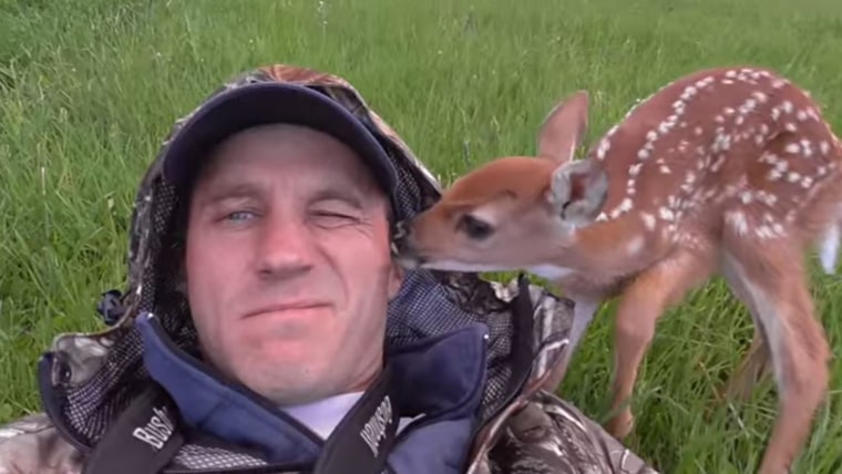 So cute! Baby deer rescue