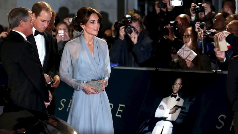 Prince William and Catherine Duchess of Cambridge attend the world premiere of the new James Bond 007 film "Spectre" at the Royal Albert Hall in London