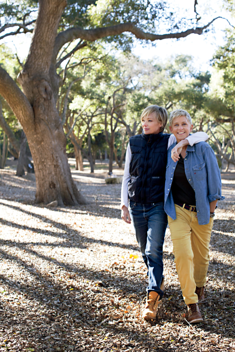 Here we are in the grove surrounding our 60-acre horse property.