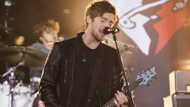 5 Seconds of Summer performs on the TODAY Show plaza.