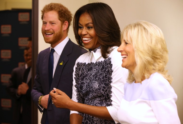Image: Prince Harry, Michelle Obama, Jill Biden