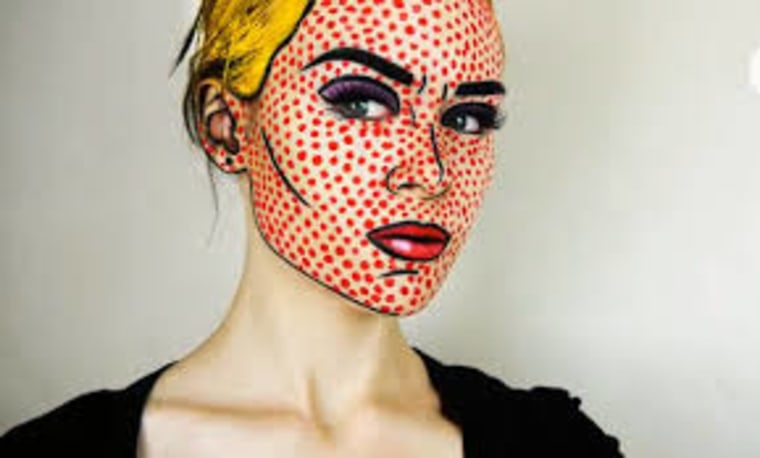 pop art halloween makeup