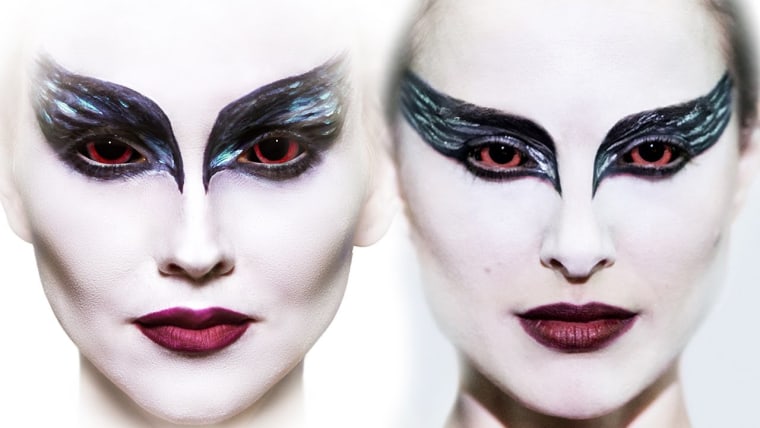 black swan makeup