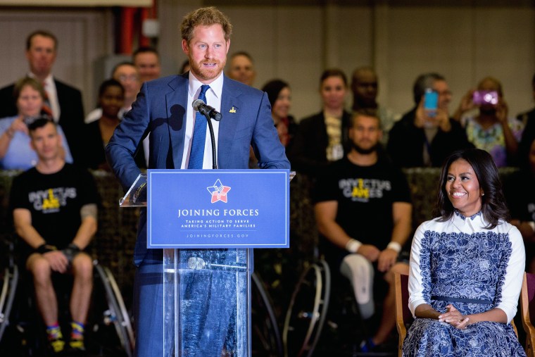 Image: Prince Harry, Michelle Obama