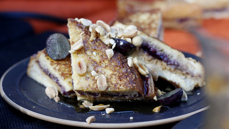 Billy Dec's recipes for peanut butter and jelly french toast, Halloween candy apple slices, and deep fried candy bars