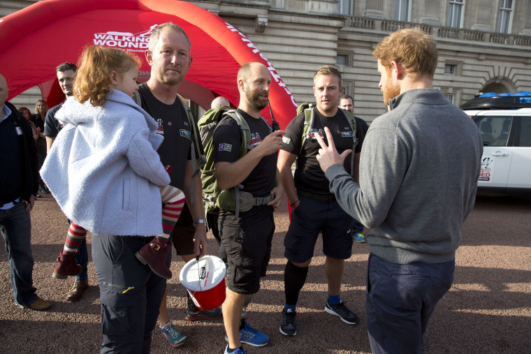 Prince Harry Meets Walking With The Wounded Team