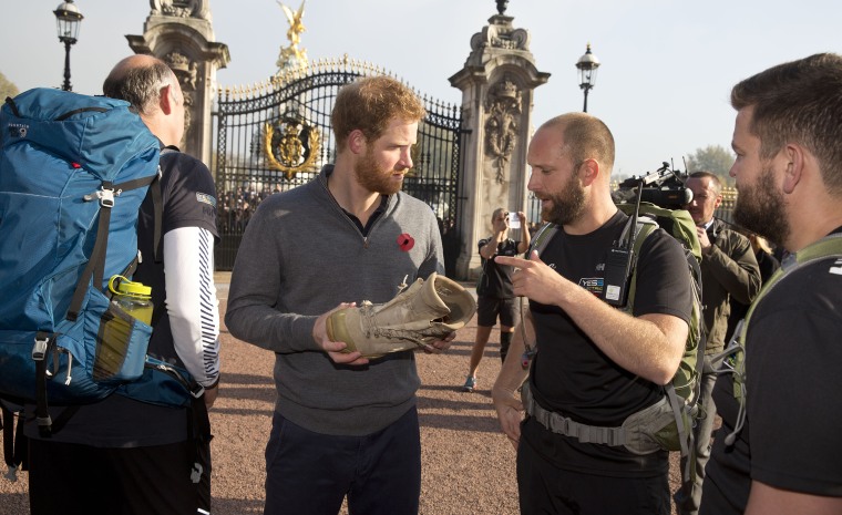 Prince Harry Meets Walking With The Wounded Team