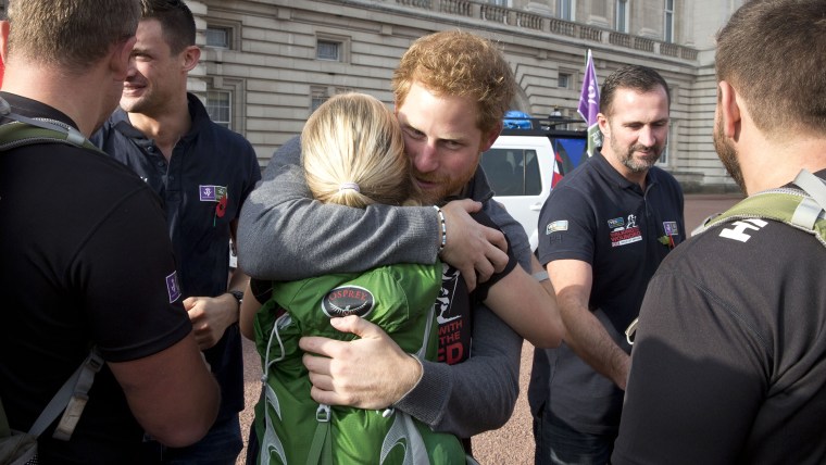 Prince Harry Meets Walking With The Wounded Team