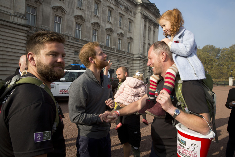 Prince Harry Meets Walking With The Wounded Team