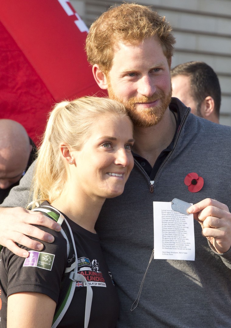 Prince Harry Meets Walking With The Wounded Team