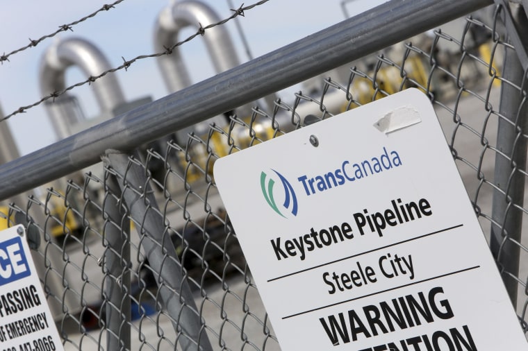 Image: A TransCanada Keystone Pipeline pump station operates outside Steele City, Nebraska