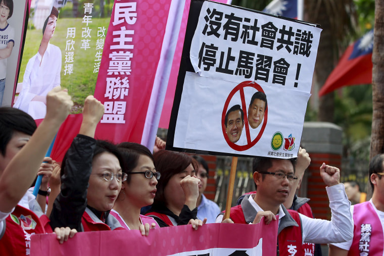 Image: Activists protesting