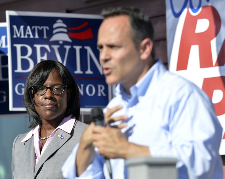 Image: Matt Bevin, Jenean Hampton