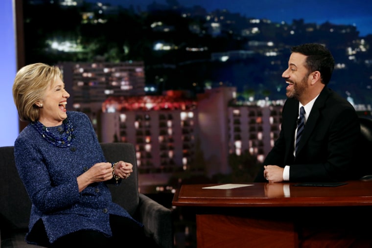 Hillary Clinton Tells Jimmy Kimmel She Sympathizes With Jeb Bush