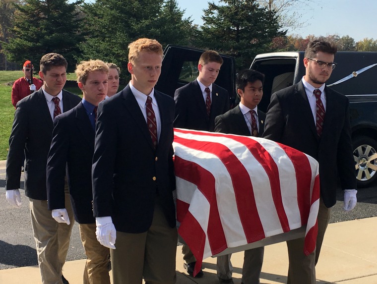 kind nice kids students homeless veteran funeral military high school teens