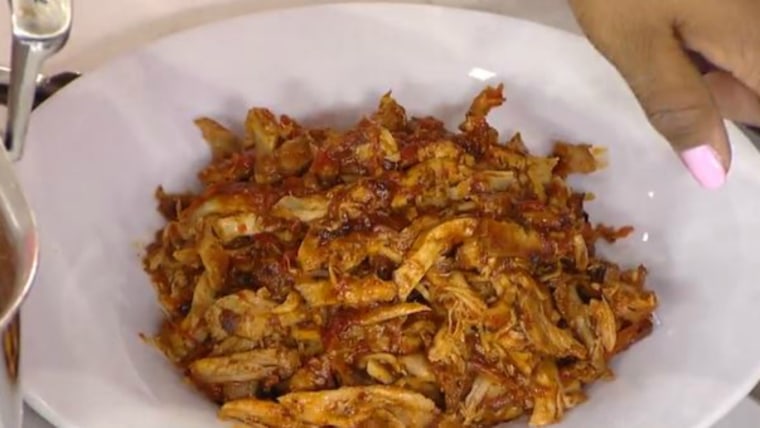 Sunny Anderson's pulled BBQ chicken thighs