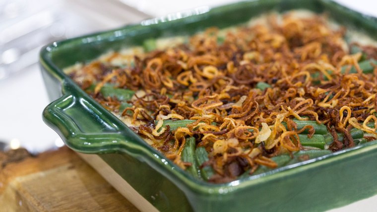 Siri Pinter and Carson Daly's family recipes for green bean casserole and mashed potatoes with bacon and vodka