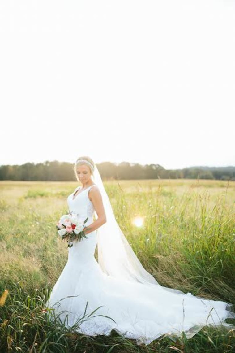 Anna Bozman Thompson honored her late son in her wedding photos