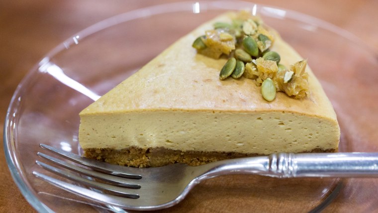 Marcela Valladolid makes pumpkin cheesecake for fall