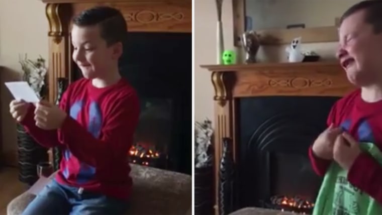 Jake Dooley, 6, finds out he's going to be a big brother in a video that has gone viral