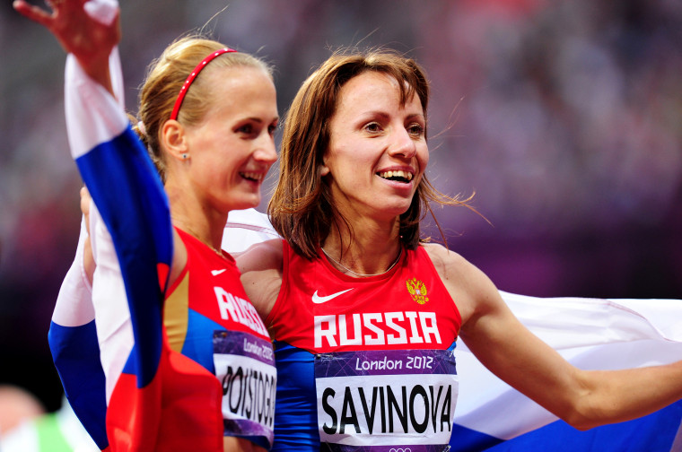Image: Ekaterina Poistogova and Mariya Savinova