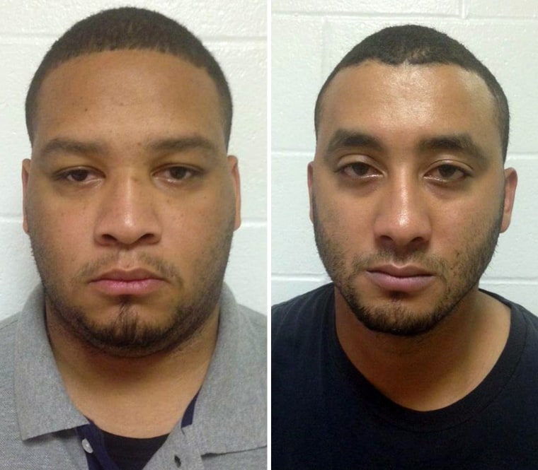 Law enforcement officer Derrick Stafford, left, and Norris Greenhouse, Jr. have been arrested on charges of murder and attempted murder over the fatal shooting of a six-year-old boy in Louisiana, officials said.