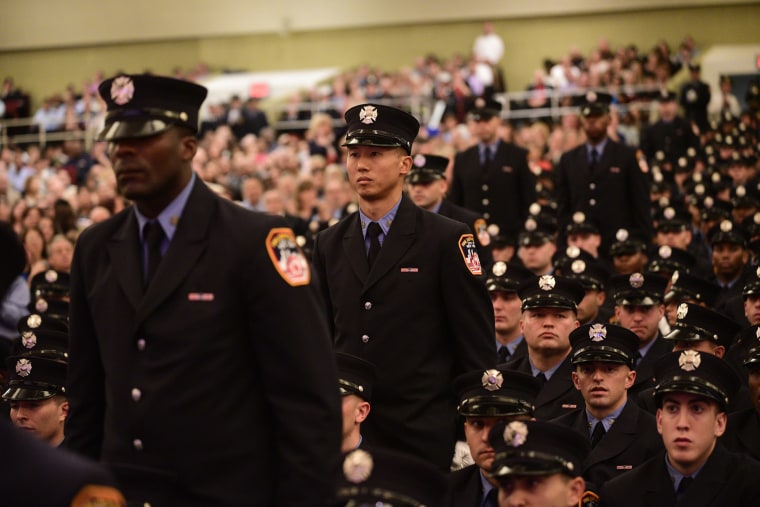 Danny Chan, 31, graduates from FDNY Fire Academy on Nov. 6 as one of seven Asian-American probationary firefighters.
