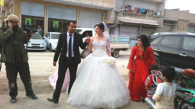 Image: Radwan Bizar and Fian Ayub on their wedding day