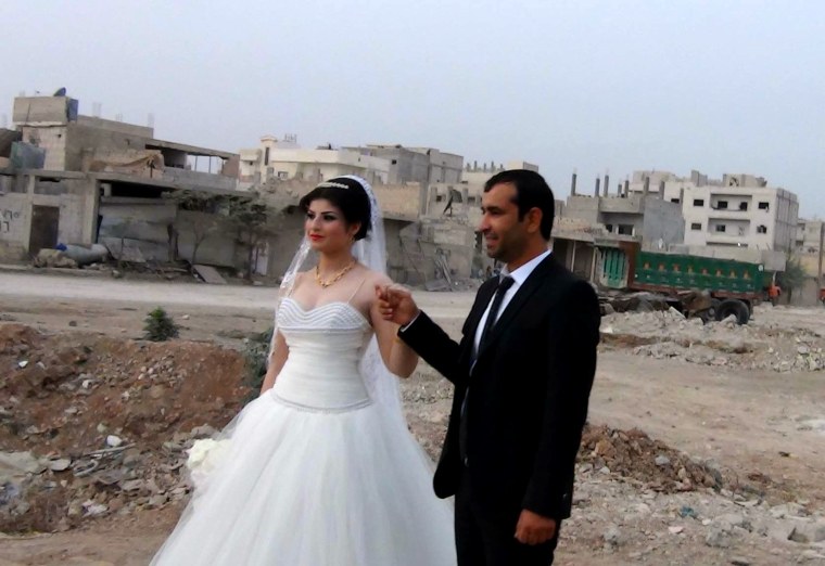 Image: Radwan Bizar and Fian Ayub on their wedding day