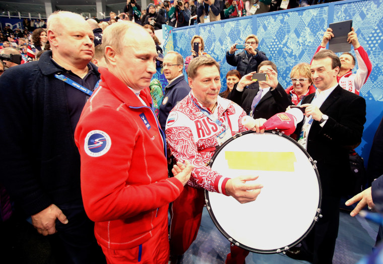 Image: Vladimir Putin during the Sochi Olympics